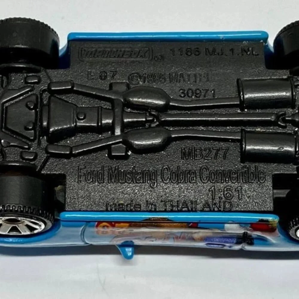 Vintage Matchbox 1994 Ford Mustang Cobra Convertible Donald Duck‎ + Mickey 1995